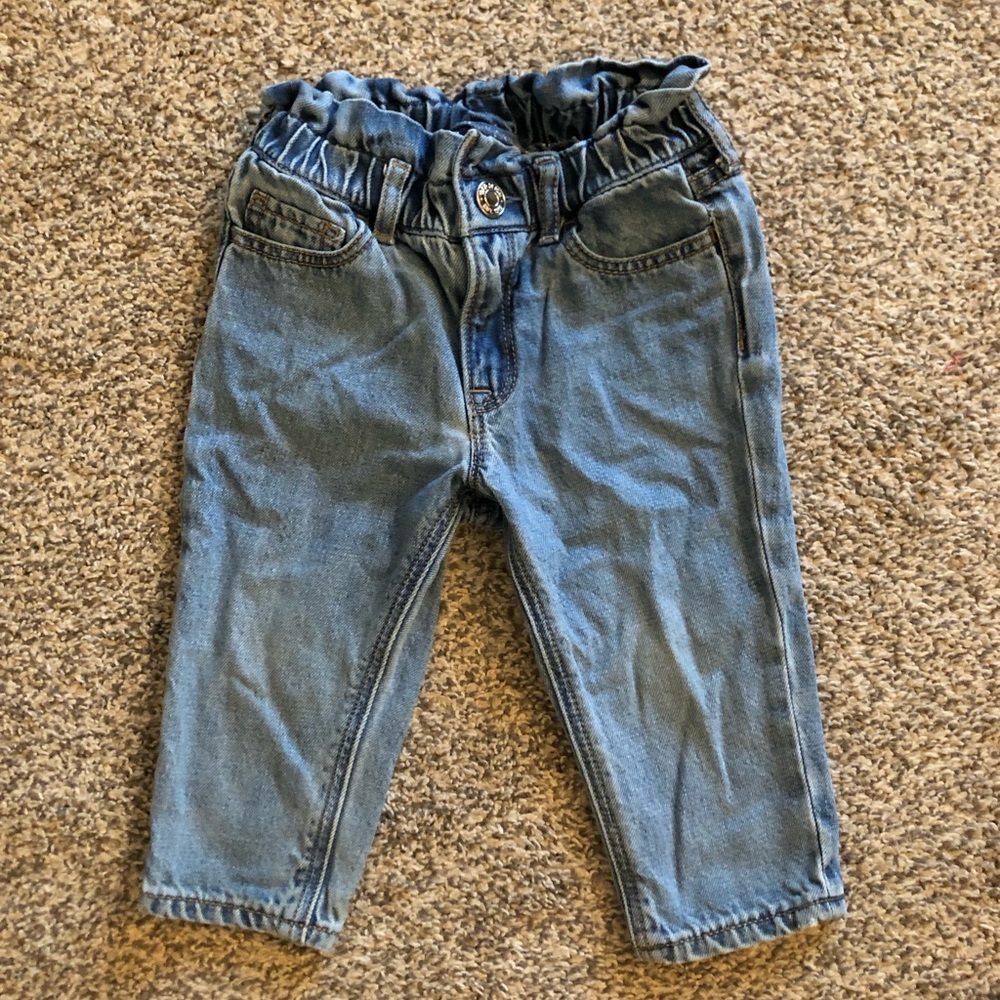 GAP baby paper bag waist “mom jeans”